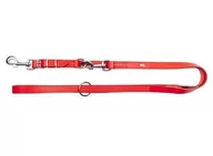 Smycze dla psów - Dingo Smycz Skóra przedłużana szyta 200 cm czerwona 8360 - miniaturka - grafika 1
