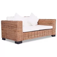 Sofy ogrodowe - vidaXL Sofa, 7 części, rattan naturalny - miniaturka - grafika 1