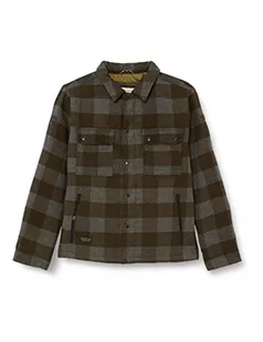 camel active Męska bluza w kratkę z mieszanki wełny, brązowy, 106 - Bluzy męskie - miniaturka - grafika 1