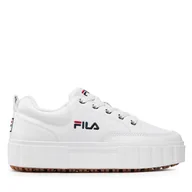 Sneakersy damskie - Sneakersy Fila Sandblast L Wmn FFW0060.10004 Biały - miniaturka - grafika 1