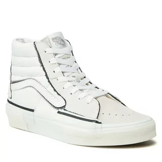 Półbuty męskie - Sneakersy Vans Sk8-Hi Reconstruct VN0005UKW001 True White - grafika 1