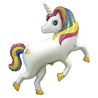 Urodziny dziecka - Flexmetal Balon foliowy "Tęczowy Jednorożec" FLEXMETAL 14&quot SHP 902780 - miniaturka - grafika 1