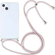 Etui i futerały do telefonów - König Design Etui kompatybilne z Apple iPhone 13 mini Plastikowe etui na telefon komórkowy z łańcuszkiem - Etui na telefon komórkowy różowe - miniaturka - grafika 1