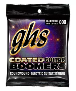 GHS Coated Boomers struny do gitary elektrycznej, Custom Light, .009-.046 - Struny gitarowe  - miniaturka - grafika 1