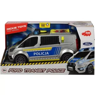 DICKIE SOS Ford Transit Policja 28cm DICKIE ZB-117829 - Masy plastyczne - miniaturka - grafika 3