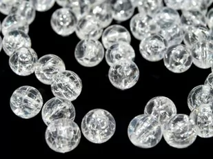 Crackle Plastik Przezroczyste 8Mm 20Szt - Półfabrykaty do biżuterii - miniaturka - grafika 1