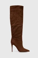 Kozaki damskie - Steve Madden kozaki Darian damskie kolor brązowy na szpilce SM11002162 - miniaturka - grafika 1