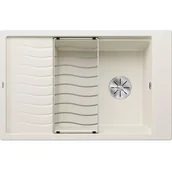 Zlewozmywaki - Zlewozmywak granitowy BLANCO Elon XL 6 S Silgranit Delikatny biały + kratka ociekowa 527069 - miniaturka - grafika 1