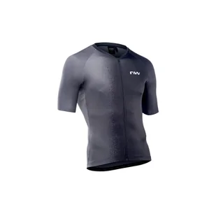 Koszulka rowerowa NORTHWAVE BLADE Jersey czarno szara - Koszulki rowerowe - miniaturka - grafika 1
