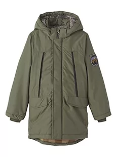 NAME IT Boy kurtka parka, olive night, 164 - Kurtki i płaszcze dla chłopców - miniaturka - grafika 1