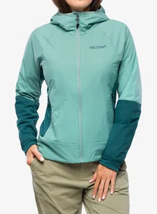 Kurtka hybrydowa damska Marmot Novus LT Hybrid Hoody - blue agave/dark jungle - Kurtki damskie - miniaturka - grafika 1