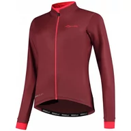 Bluzy na rower - Koszulka rowerowa damska Rogelli ESSENTIAL z długim rękawem, ocieplana - miniaturka - grafika 1