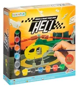 Etykiety samoprzylepne i bloki etykiet - Drewniany helikopter, 6 farb + pędzel - miniaturka - grafika 1