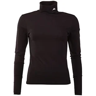 Kappa Damska koszulka Ledi, krój slim fit, Caviar, XL - Koszulki i topy damskie - miniaturka - grafika 1