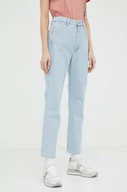 Spodnie damskie - Wrangler jeansy Walker damskie kolor niebieski - miniaturka - grafika 1