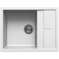 Zlewozmywaki - Elleci UNICO 125 bianco G68 GRANITEK (LGU12568) - miniaturka - grafika 1