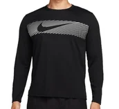 Koszulki męskie - Koszulka z długim rękawem męska Nike Miler Flash Dri-FIT UV FB8552-010 r.XL - miniaturka - grafika 1