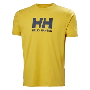 Męska Koszulka z krótkim rękawem HELLY HANSEN HH LOGO T-SHIRT 33979_348 – Żółty - Koszulki męskie - miniaturka - grafika 1