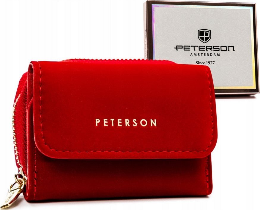 Peterson Stylowy portfel damski z gładkiej skóry ekologicznej - Peterson NoSize