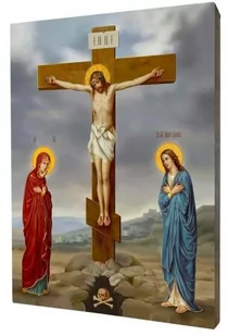 Ikona Chrystus ukrzyżowany - Ikony i obrazy sakralne - miniaturka - grafika 1