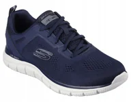 Buty sportowe męskie - Skechers Granatowe Męskie Buty Sportowe Track Broader 45 - miniaturka - grafika 1