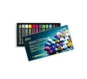 Przybory szkolne - Mungyo Pastele olejne MOP-12M kolory metaliczne 12 kolorów 12 szt. - miniaturka - grafika 1