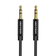 Kable - Vention, Kabel Audio  Bagbd 3,5Mm 0,5M Czarny Metalowy - miniaturka - grafika 1
