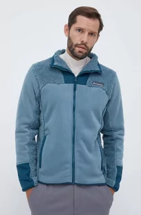 Columbia bluza sportowa Winter Pass Tech kolor niebieski wzorzysta - Bluzy męskie - miniaturka - grafika 1