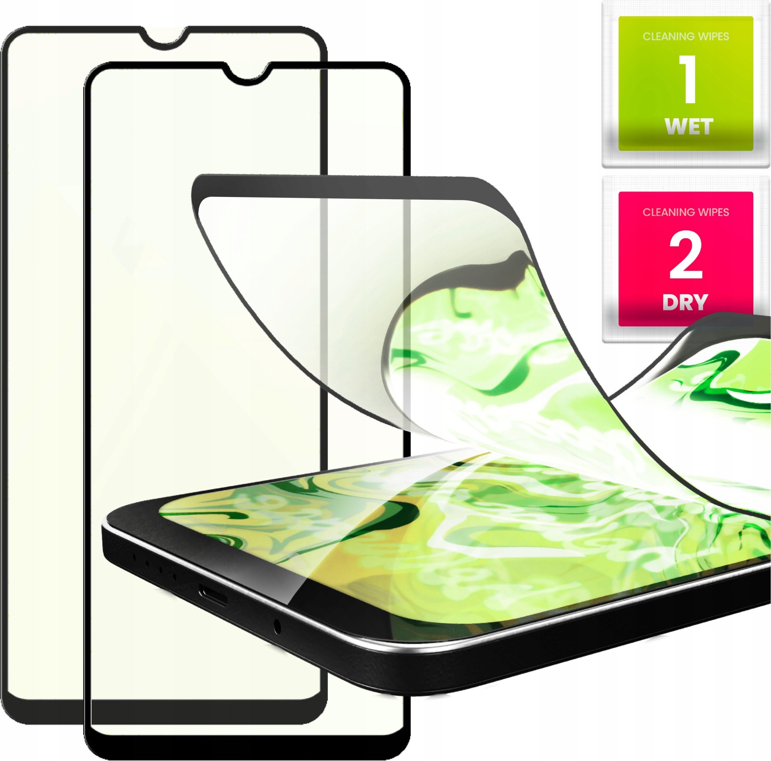 Hello Case 2x Szkło Hybrydowe do Samsung Galaxy A71 9H, 5D, ochronne, na cały ekran