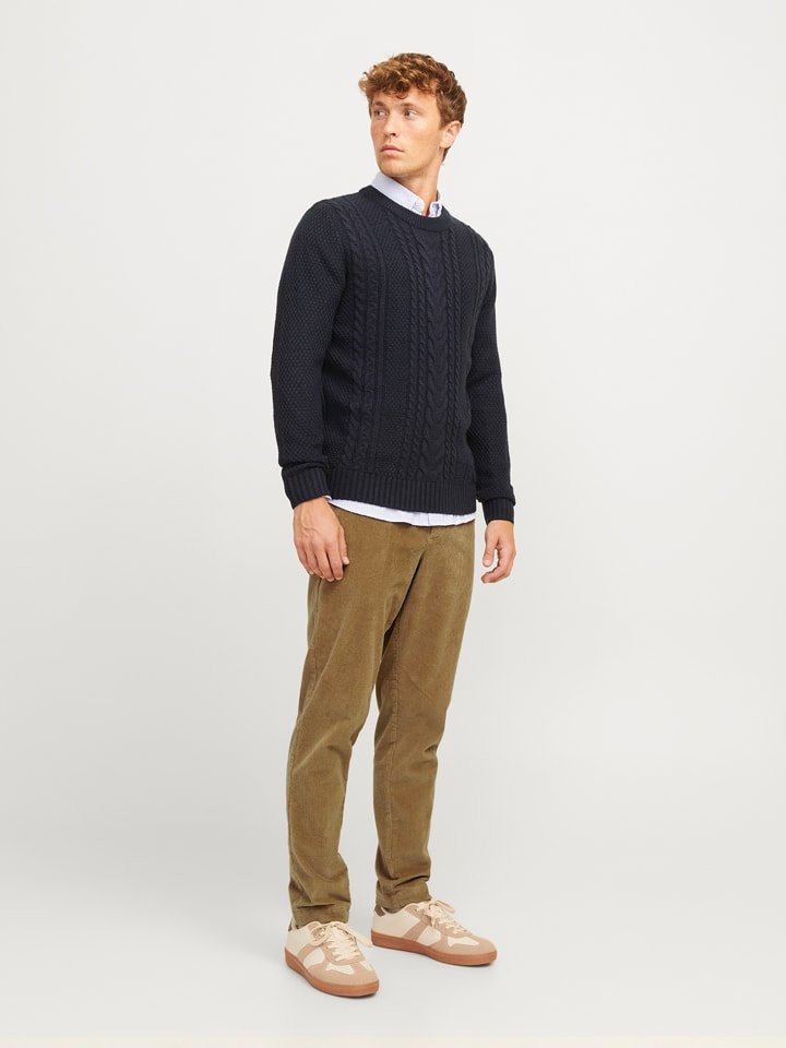 Jack & Jones Spodnie sztruksowe w kolorze jasnobrązowym