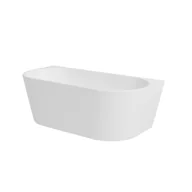 Wanny - Wanna wolnostojąca Besco Vica New 150x80 cm owalna biały połysk syfon klik klak chrom WAS-150VNO - miniaturka - grafika 1