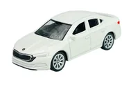 Samochody i pojazdy dla dzieci - WELLY 2019 SKODA OCTAVIA MK4 BIA��Y 1:60 - miniaturka - grafika 1