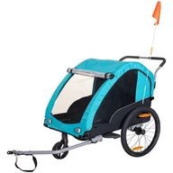 Przyczepki rowerowe - Profex Jogger 2w1 93500 Składana Czarno-niebieski - miniaturka - grafika 1