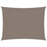 Parasole ogrodowe - vidaXL Prostokątny żagiel ogrodowy, tkanina Oxford, 5x6 m, taupe vidaXL - miniaturka - grafika 1