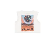 Koszulki i topy damskie - Wrangler Damska koszulka bez rękawów, biała (Worn White), średnia, Worn White, M - miniaturka - grafika 1