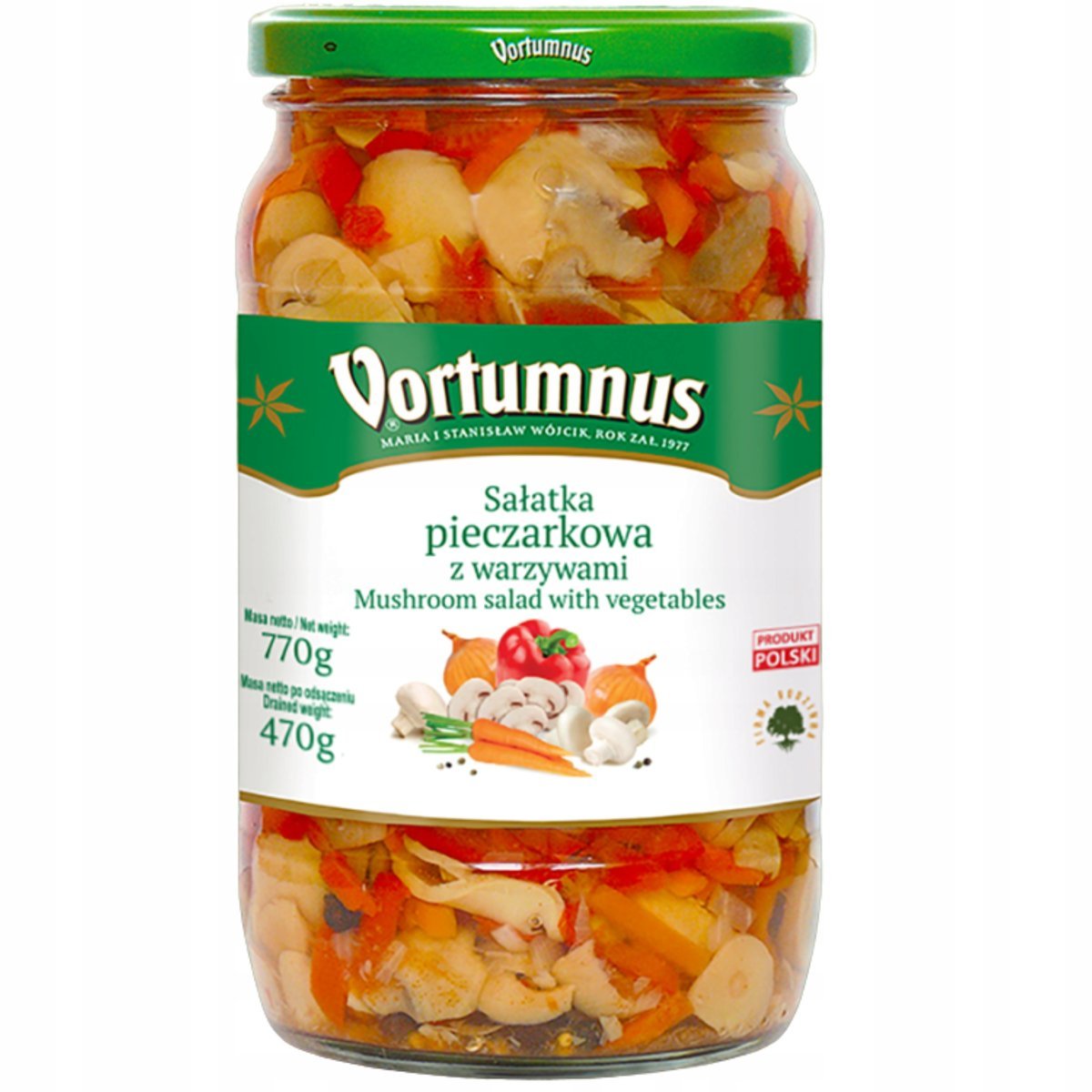 SAŁATKA PIECZARKOWA Z WARZYWAMI W ZALEWIE VORTUMNUS 770G