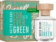 Wody i perfumy damskie - Benetton United Dreams Forever Green For Her Woda Toaletowa - 80Ml - miniaturka - grafika 1