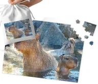 Puzzle - PUZZLE TRADYCYJNE - KAPIBARA WIELKA SUPER WZORY PREZENT 24el + WORECZEK - miniaturka - grafika 1