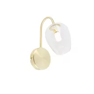 Lampy ścienne - QAZQA Inteligentna lampa ścienna złota ze szkłem włącznie z WiFi G9 - Elien - miniaturka - grafika 1