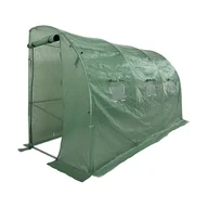 Szklarnie ogrodowe - Tunel Szklarniowy przyścienny 3x1,5m PREMIUM 4,5 m2 Zielony - miniaturka - grafika 1