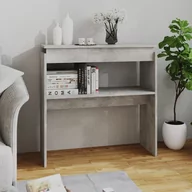 Konsole i sekretarzyki - vidaXL Stolik konsolowy, szarość betonu, 80x30x80 cm, płyta wiórowa vidaXL - miniaturka - grafika 1