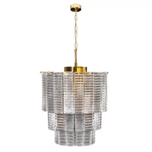 Lampa Żyrandol Wiszący Dalia Rd42X50X150Cm Złoty - Lampy stojące - miniaturka - grafika 1