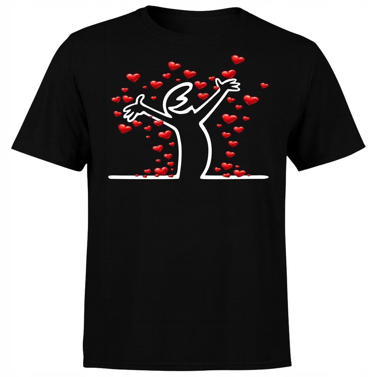Koszulka męska z nadrukiem na Walentynki Balum La Linea T shirt 5XL