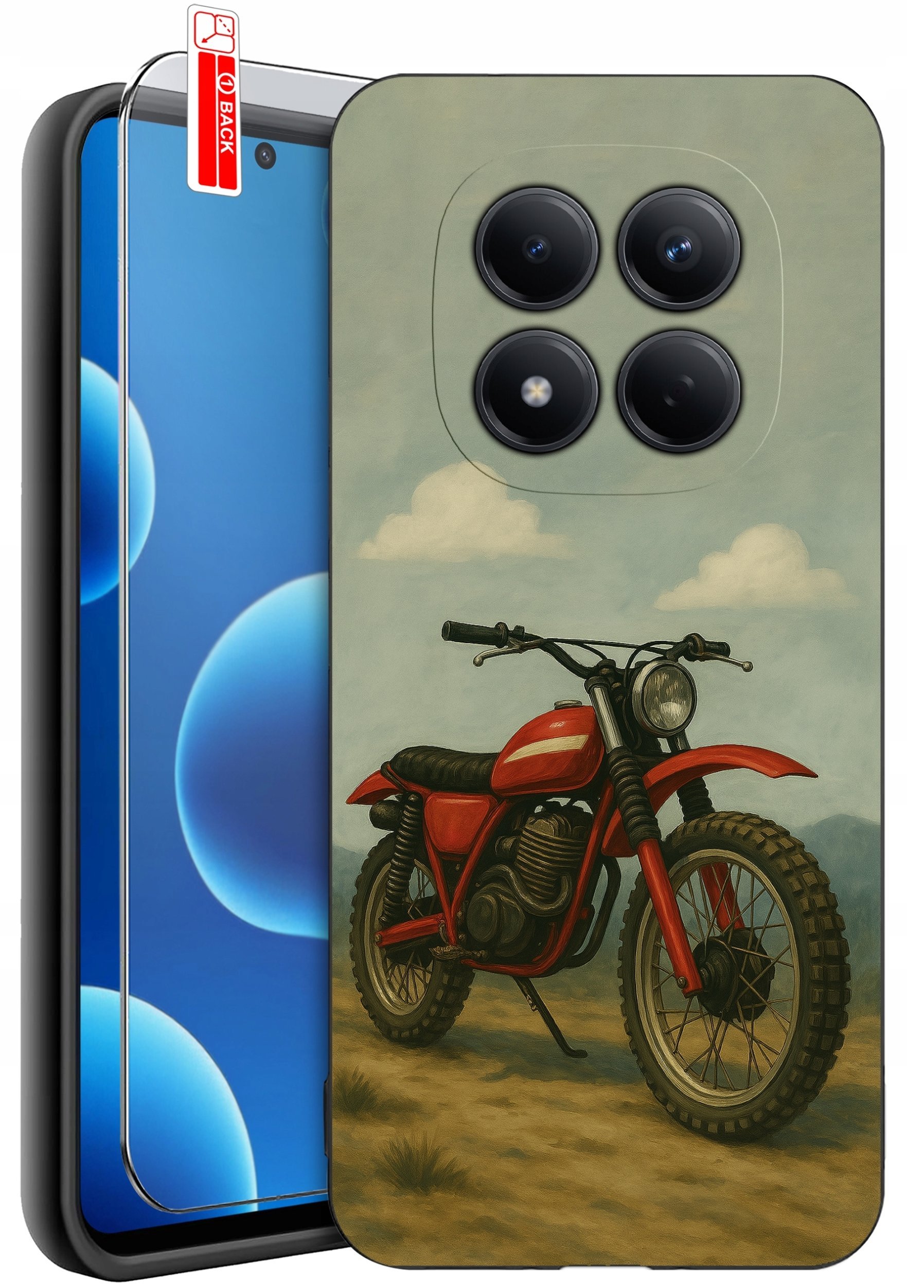 krainaGSM ETUI do Xiaomi Redmi Note 15 Pro 4G WZORY SILIKONOWE MATT CASE + SZKŁO