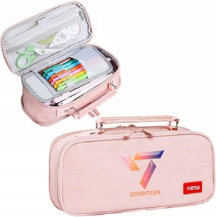 Duży piórnik ZHENGGE, Różowy, idealny dla ucznia, fana - Seventeen - Piórniki Duży piórnik ZHENGGE, Różowy, idealny dla ucznia, fana - Seventeen - Piórniki - miniaturka - grafika 1