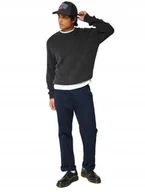 Spodnie męskie - HOLLISTER GRANATOWE CASUAL CHINOSY BAWEŁNIANE Z PASKIEM XL KWB - miniaturka - grafika 1