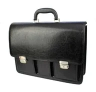 Teczki i aktówki - Aktówka Elegant Na Dokumenty Do Pracy PolskaGalanteria Skóra Ekologiczna Wzór 5 CZARNA - miniaturka - grafika 1