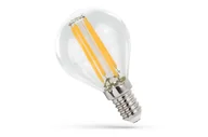 Żarówki LED - Żarówka kulka  E-14, 4W, 230V INLUMI przezroczysty/ciepły biały, 4,5x7,8, szkło/metal - miniaturka - grafika 1