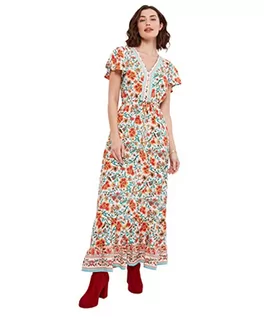 Sukienki - Joe Browns Damska letnia sukienka maxi w stylu boho, wielokolorowa, 14, multi, 40 - grafika 1