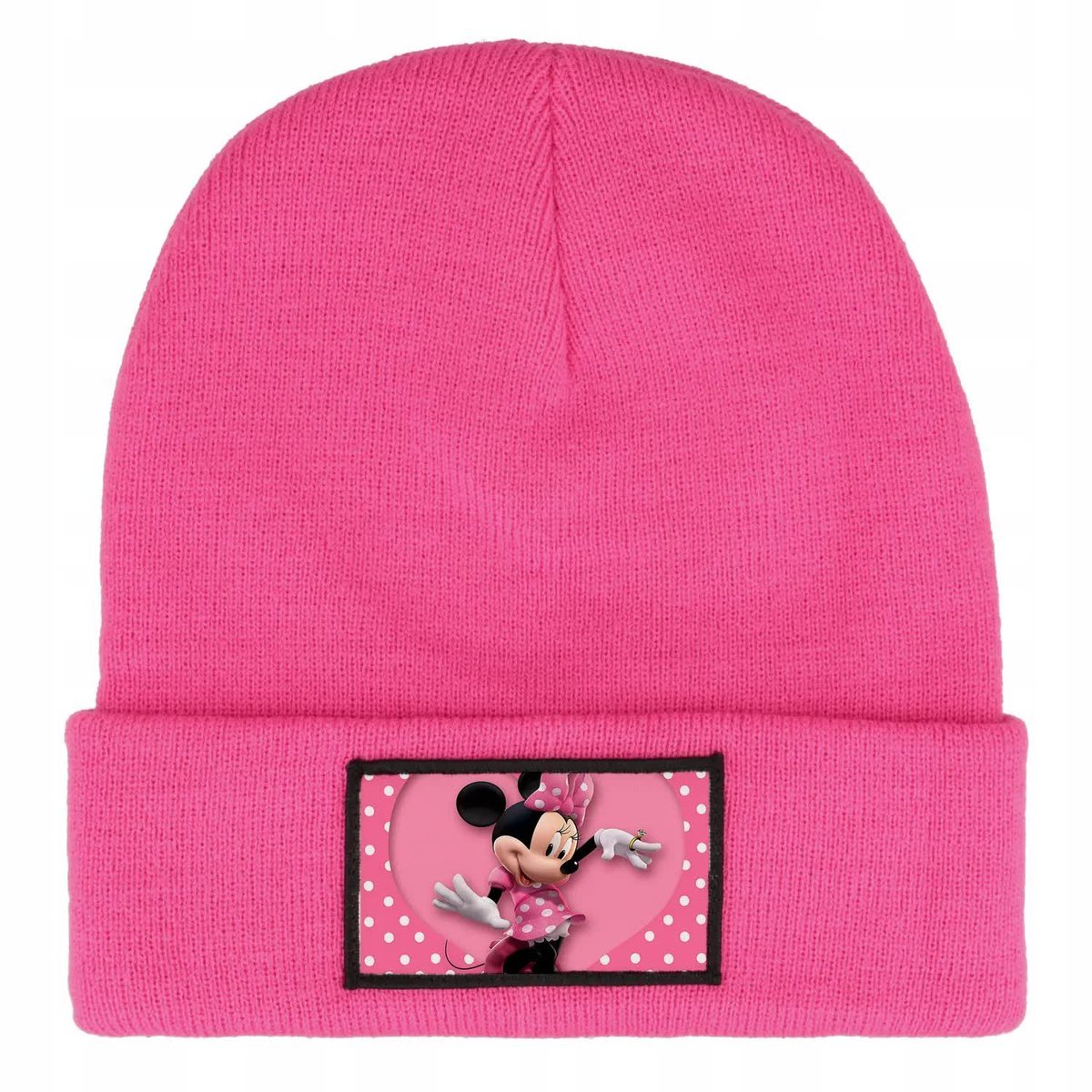 Czapka Zimowa Dziecięca MINNIE MOUSE MODNA Myszki Prezent Wzory Różowa